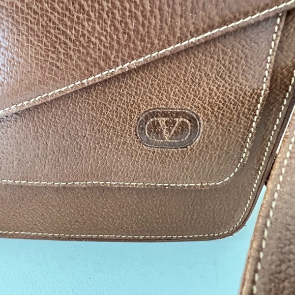 Valentino Garavani Brown Leather Single Strap Shoulder Bag Italy | VTG Authentic - Picture 2 of 12